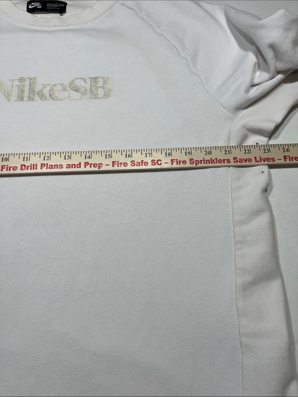 Nike SB Skateboarding White Crewneck Sweatshirt Embroidered Logo XL SKU 0103‎ - Picture 7 of 8